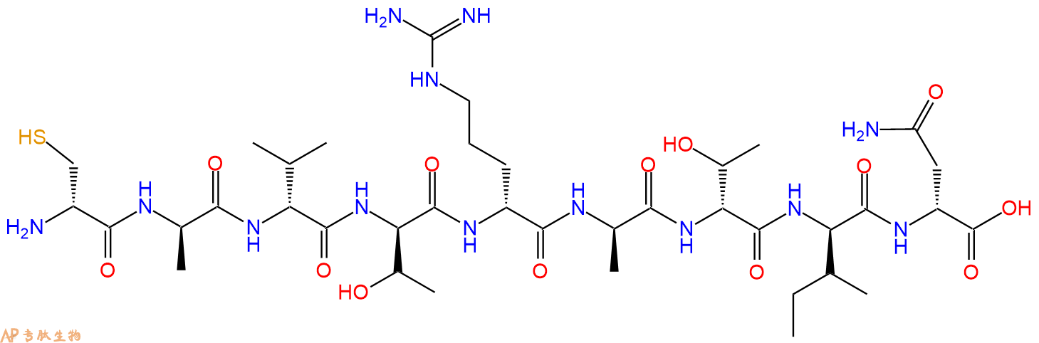 专肽生物产品DCys-DAla-DVal-DThr-DArg-DAla-DThr-DIle-DAsn