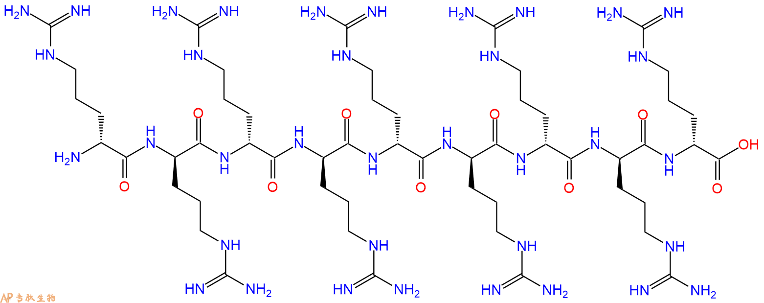 专肽生物产品九聚D型精氨酸肽、DArg9、r9、(D-Arg)9