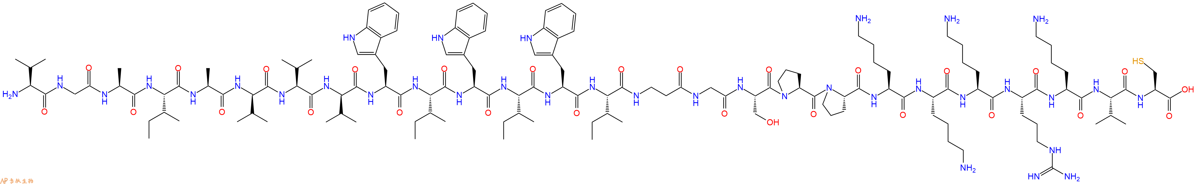 专肽生物产品二十六肽VGAIA-DVal-V-DVal-WIWIWI-βA-GSPPKKKRKVC