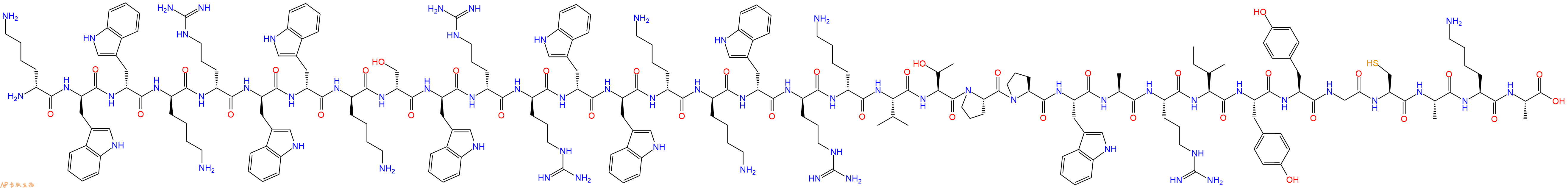 专肽生物产品DLys-DTrp-DTrp-DLys-DArg-DTrp-DTrp-DLys-DSer-DTrp-