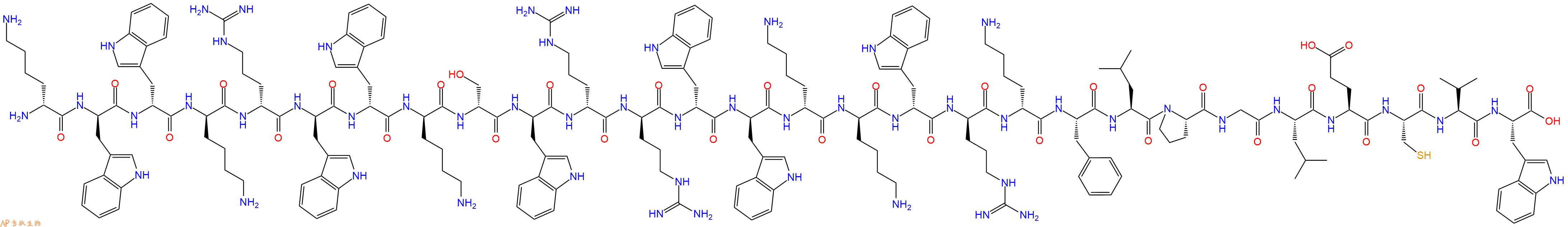 专肽生物产品DLys-DTrp-DTrp-DLys-DArg-DTrp-DTrp-DLys-DSer-DTrp-