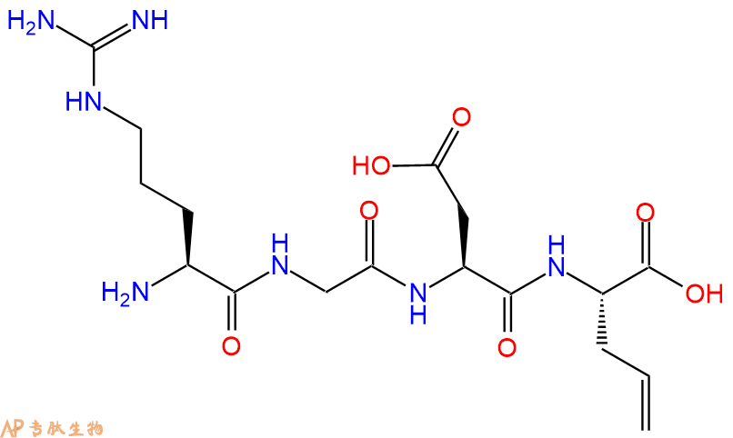 专肽生物产品四肽Arg-Gly-Asp-AllylGly