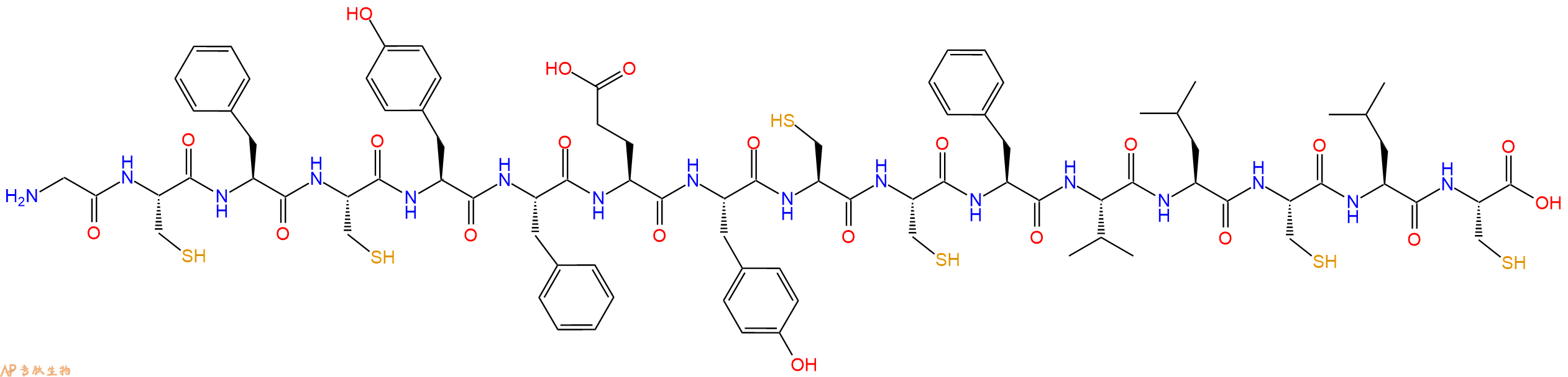 专肽生物产品十六肽GCFCYFEYCCFVLCLC