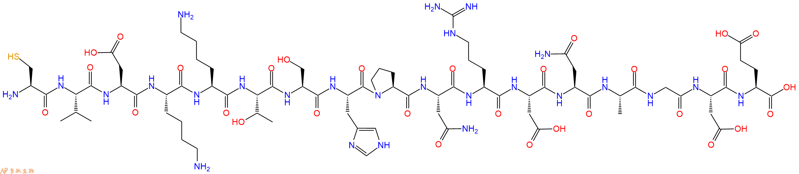专肽生物产品十七肽CVDKKTSHPNRDNAGDE