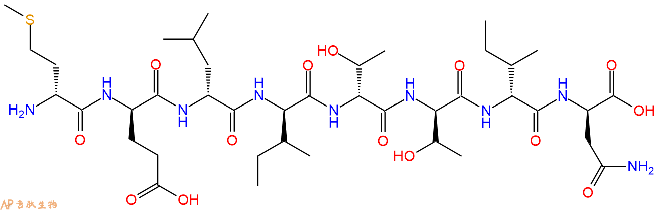 专肽生物产品八肽DMet-DGlu-DLeu-DIle-DThr-DThr-DIle-DAsn