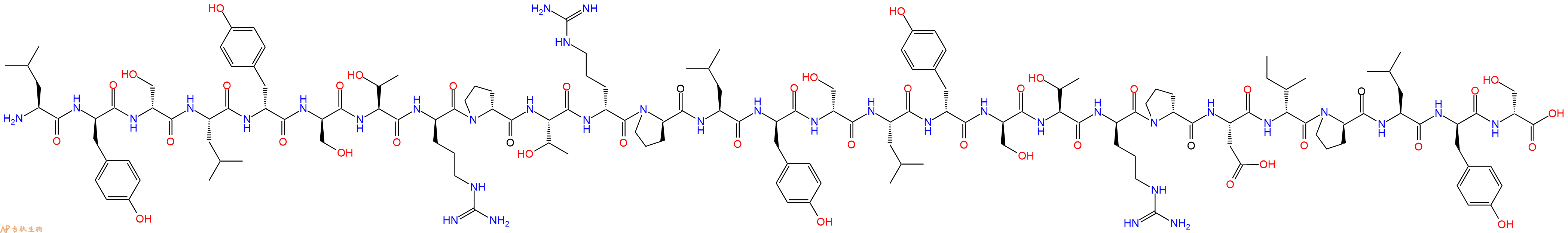 专肽生物产品二十七肽L-DTyr-DSer-L-DTyr-DSer-T-DArg-DPro-T-DArg-DPr