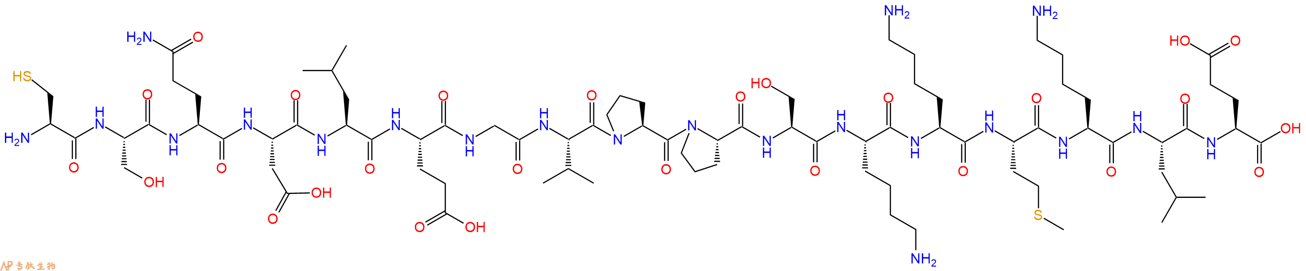 专肽生物产品十七肽CSQDLEGVPPSKKMKLE