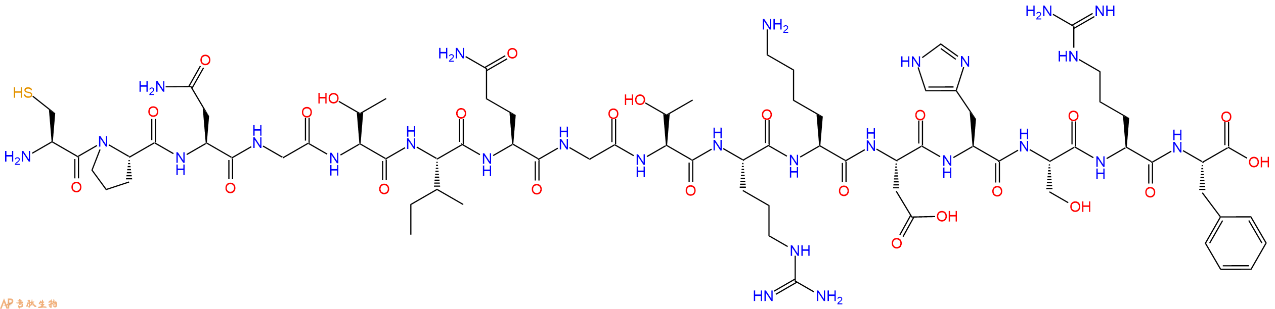 专肽生物产品十六肽CPNGTIQGTRKDHSRF