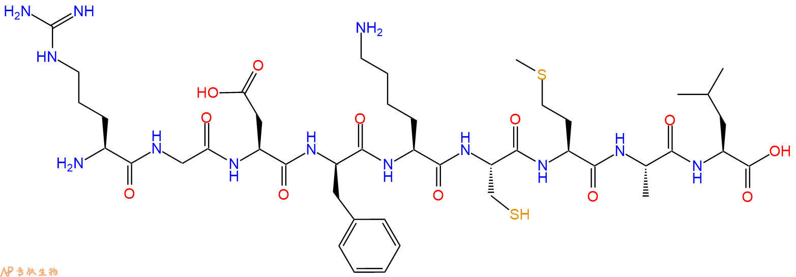专肽生物产品九肽RGD-DPhe-KCMAL