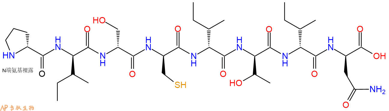 专肽生物产品八肽DPro-DIle-DSer-DCys-DIle-DThr-DIle-DAsn