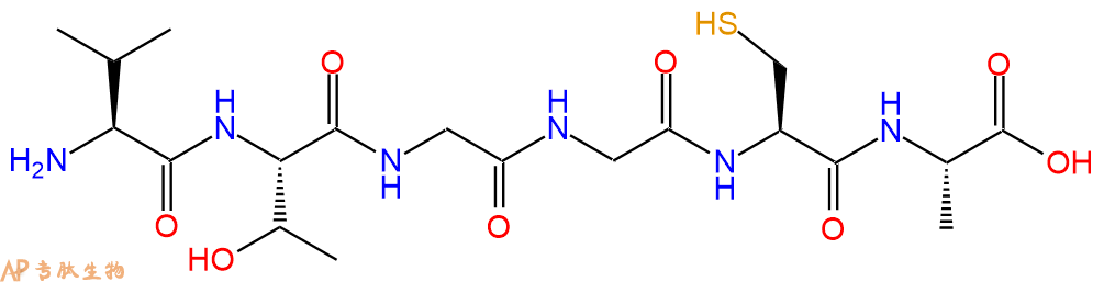 专肽生物产品六肽Val-Thr-Gly-Gly-Cys-Ala