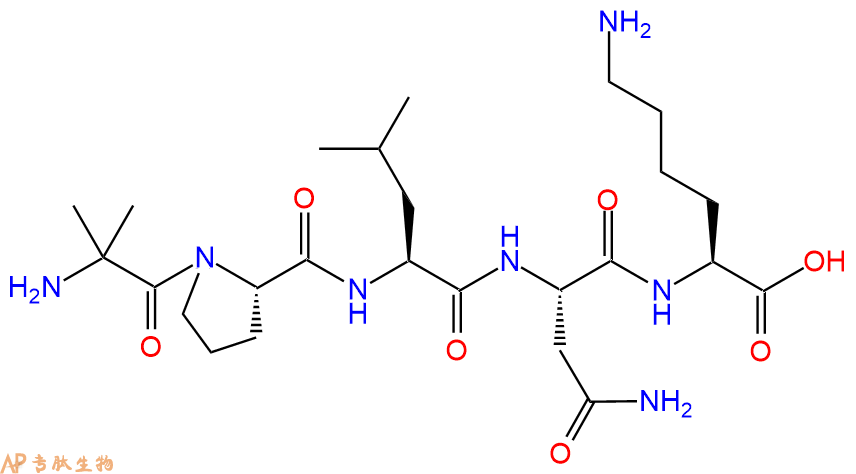 专肽生物产品五肽Aib-Pro-Leu-Asn-Lys