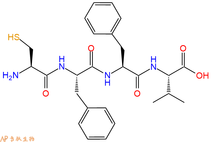 专肽生物产品四肽Cys-Phe-Phe-Val