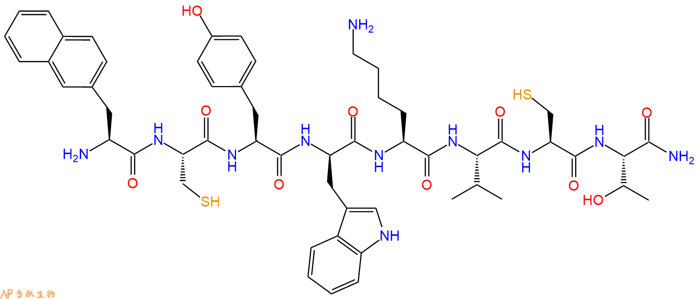 专肽生物产品八肽Nal-CYwKVCT-NH2