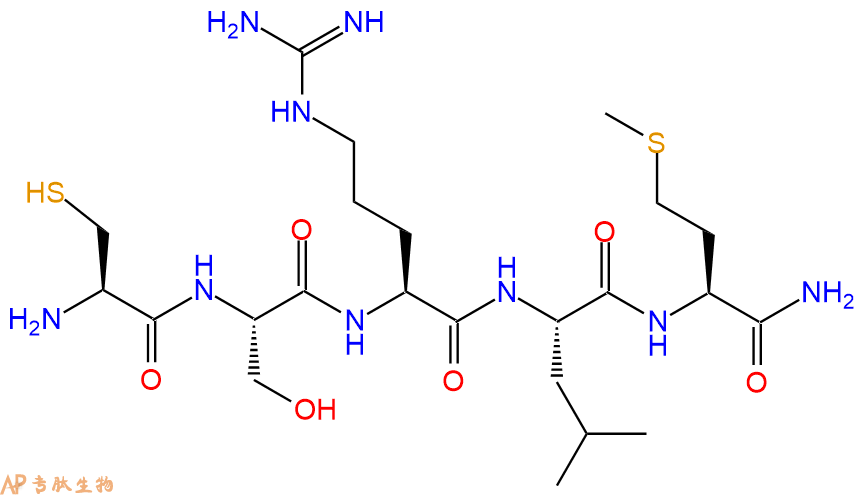 专肽生物产品五肽Cys-Ser-Arg-Leu-Met-NH2