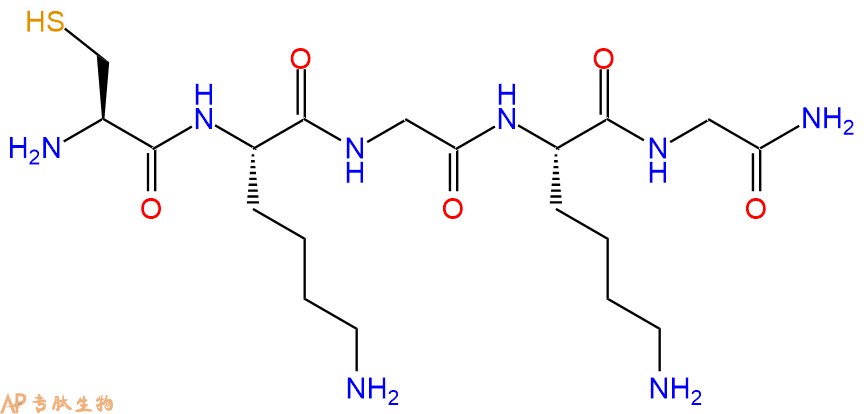 专肽生物产品五肽Cys-Lys-Gly-Lys-Gly-NH2