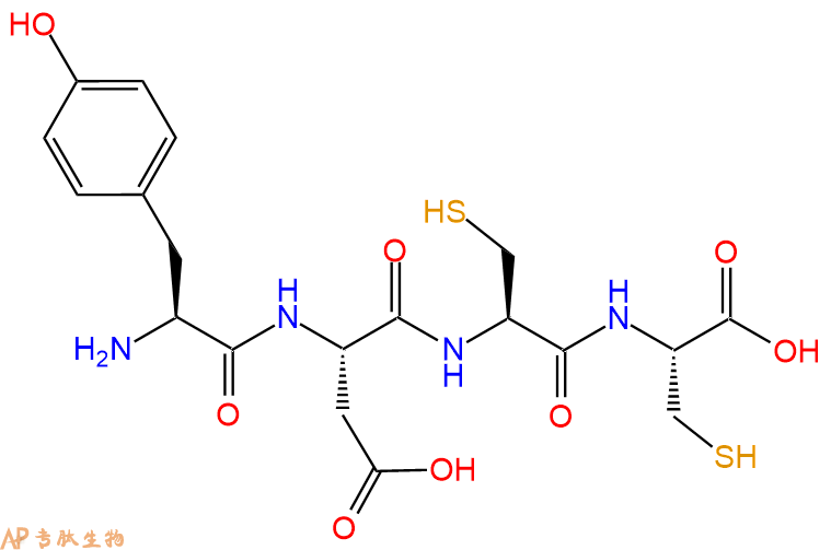 专肽生物产品四肽Tyr-Asp-Cys-Cys