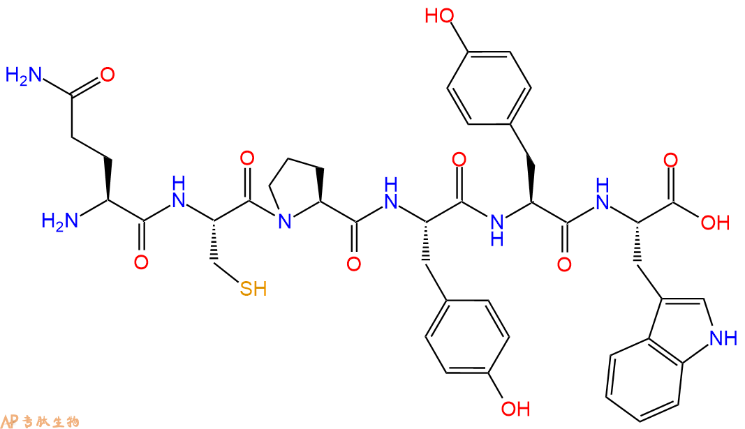 专肽生物产品六肽Gln-Cys-Pro-Tyr-Tyr-Trp