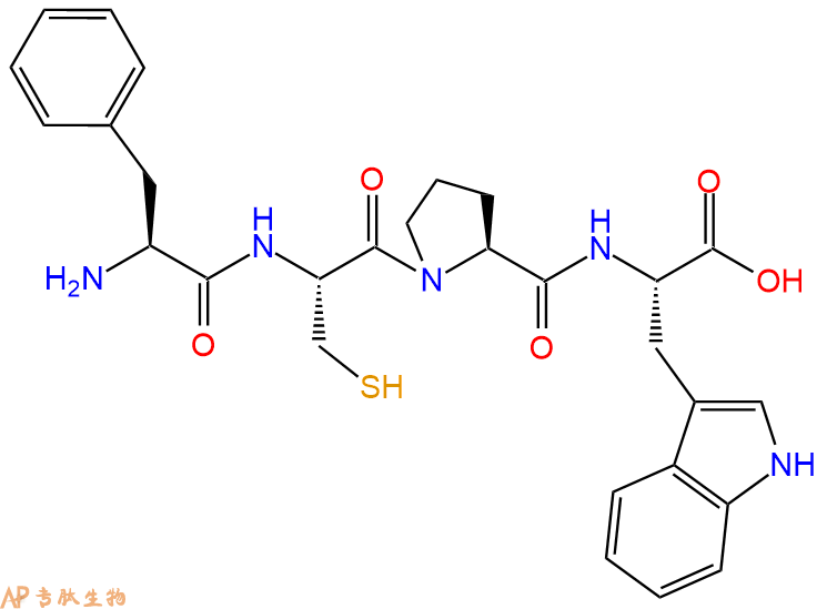 专肽生物产品四肽Phe-Cys-Pro-Trp