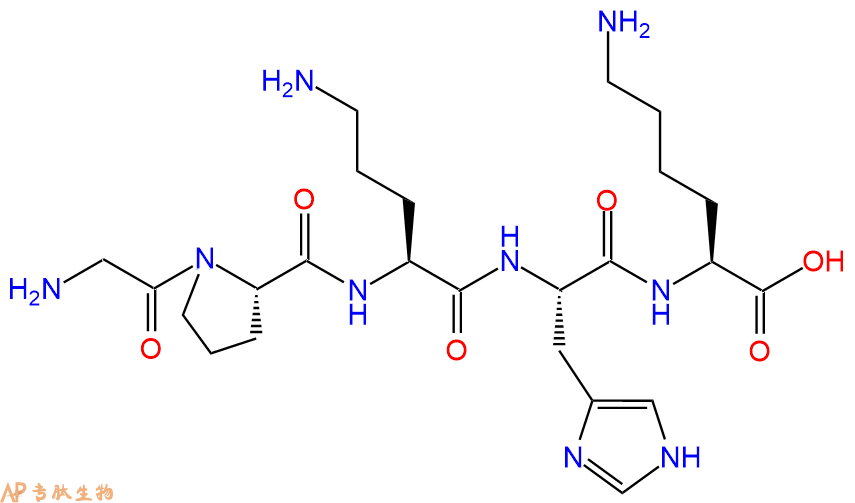 专肽生物产品五肽Gly-Pro-Orn-His-Lys