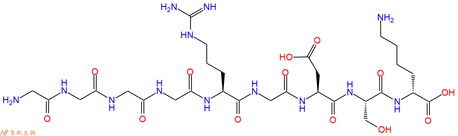 专肽生物产品九肽GGGGRGDS-DLys