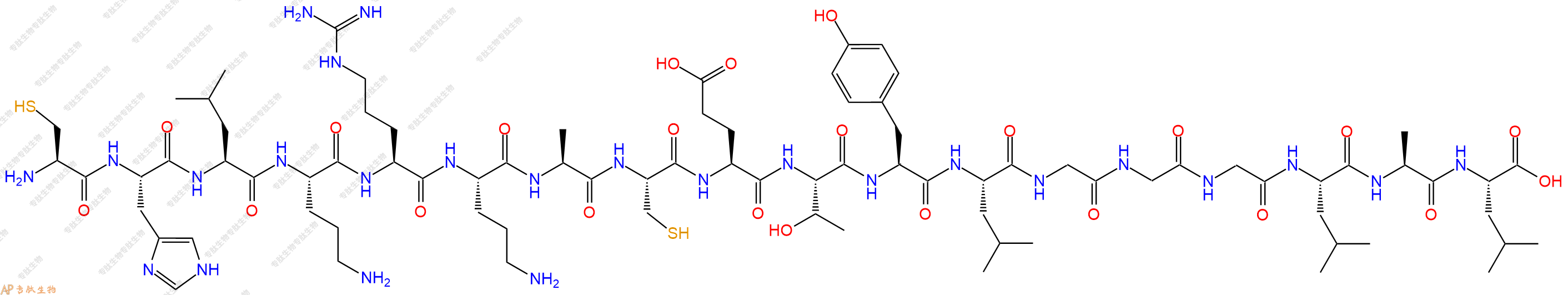 专肽生物产品CHLOROACETYL-Gly-Gly-Gly-Leu-Ala-Leu