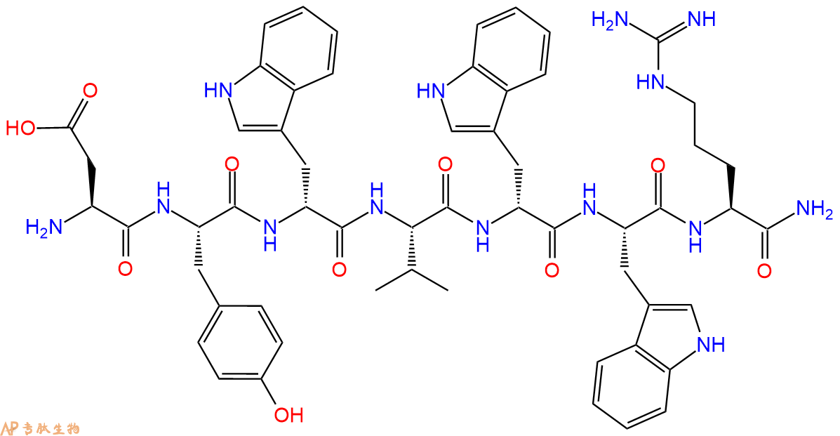 专肽生物产品L-Asp-Tyr-DTrp-Val-DTrp-Trp-Arg-NH2