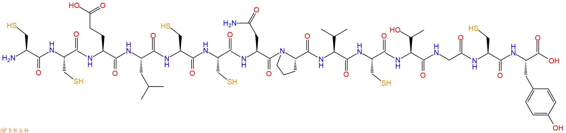 专肽生物产品L-Cys-Cys-Glu-Leu-Cys-Cys-Asn-Pro-Va