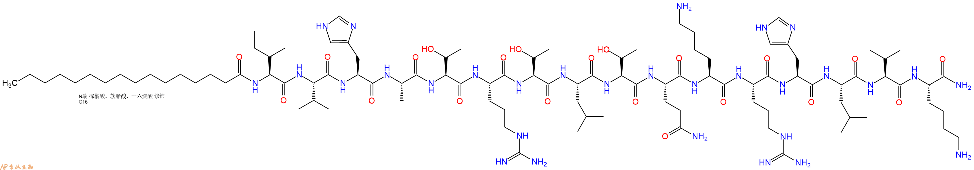 专肽生物产品PAL-Ile-Val-His-Ala-Thr-Arg-Thr-Leu-Thr-Gln-Lys-Ar