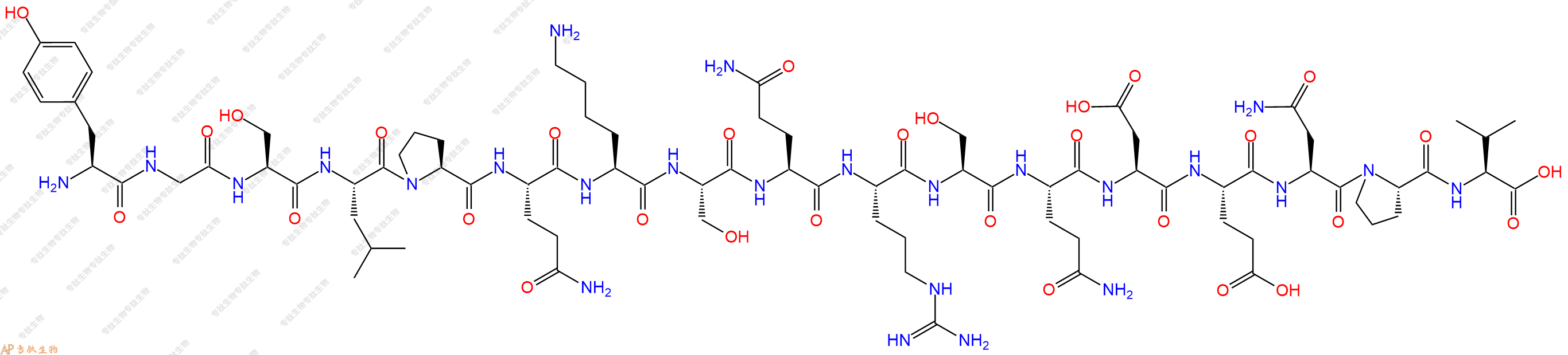 专肽生物产品MBP (69-85), guinea pig、Myelin Basic Protein (68-86)