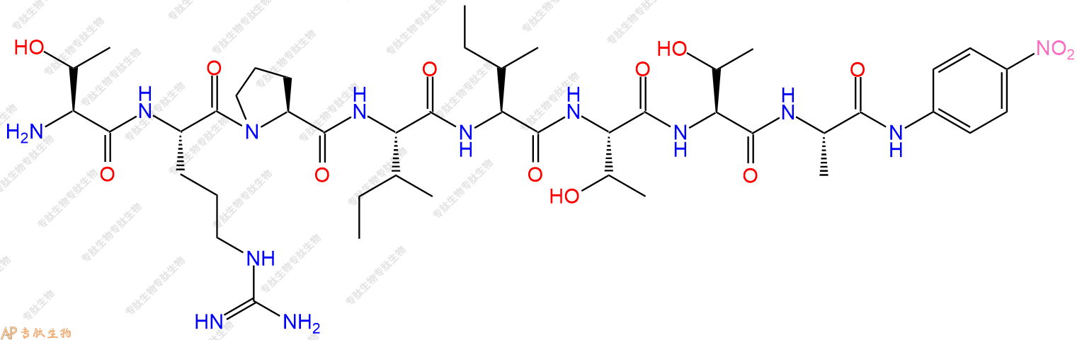 专肽生物产品Thr-Arg-Pro-Ile-Ile-Thr-Thr-Ala-pNA