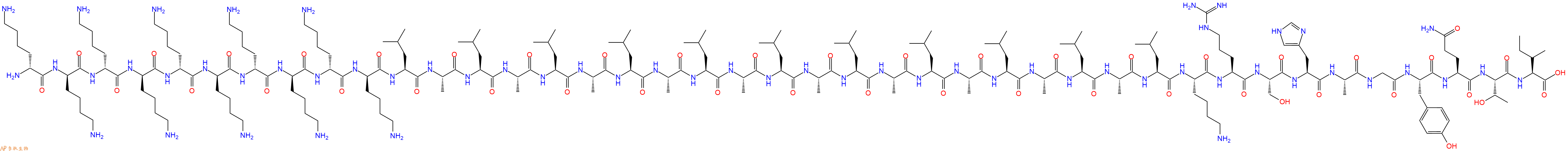 专肽生物产品H2N-DLys-DLys-DLys-DLys-DLys-DLys-DLys-DLys-DLys-D