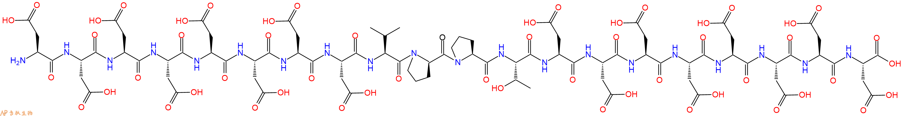 专肽生物产品H2N-Asp-Asp-Asp-Asp-Asp-Asp-Asp-Asp-Val-DPro-Pro-T