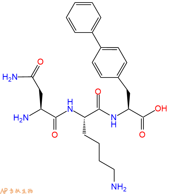 专肽生物产品H2N-Asn-Lys-Bip-COOH