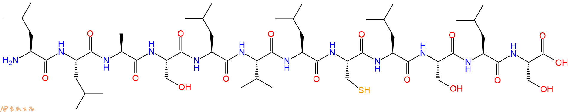 专肽生物产品H2N-Leu-Leu-Ala-Ser-Leu-Val-Leu-Cys-Leu-Ser-Leu-Se