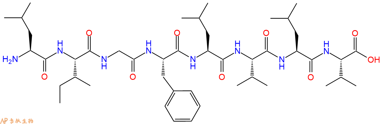 专肽生物产品H2N-Leu-Ile-Gly-Phe-Leu-Val-Leu-Val-COOH
