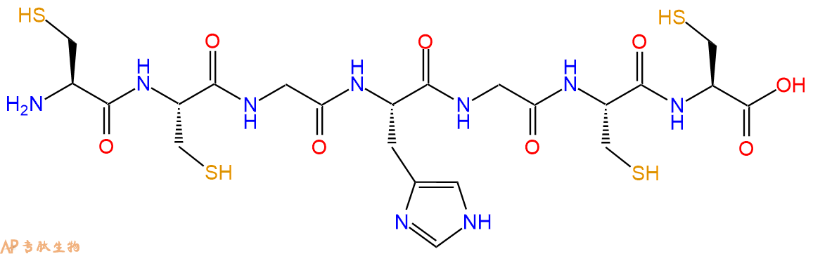 专肽生物产品H2N-Cys-Cys-Gly-His-Gly-Cys-Cys-COOH