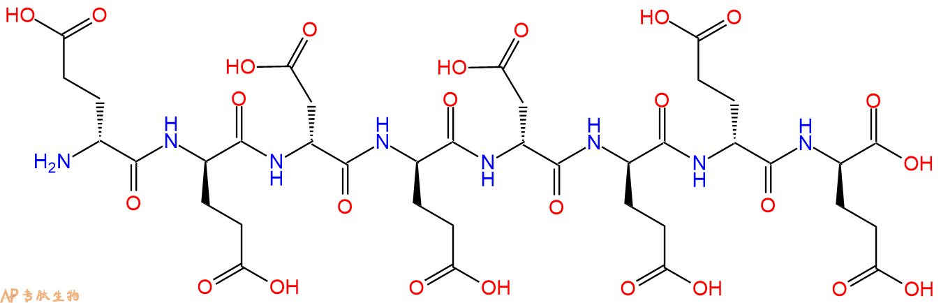 专肽生物产品H2N-DGlu-DGlu-DAsp-DGlu-DAsp-DGlu-DGlu-DGlu-COOH