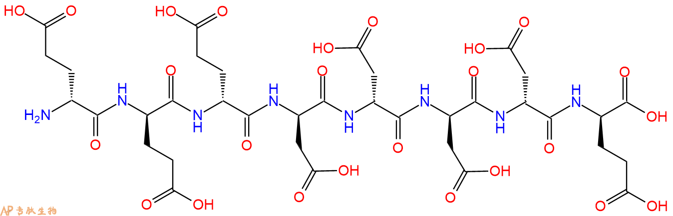 专肽生物产品H2N-DGlu-DGlu-DGlu-DAsp-DAsp-DAsp-DAsp-DGlu-COOH