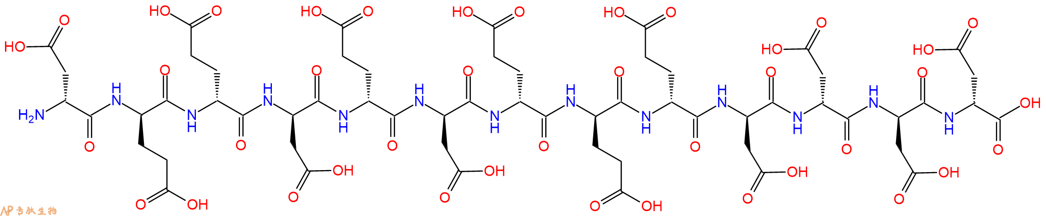 专肽生物产品H2N-DAsp-DGlu-DGlu-DAsp-DGlu-DAsp-DGlu-DGlu-DGlu-D