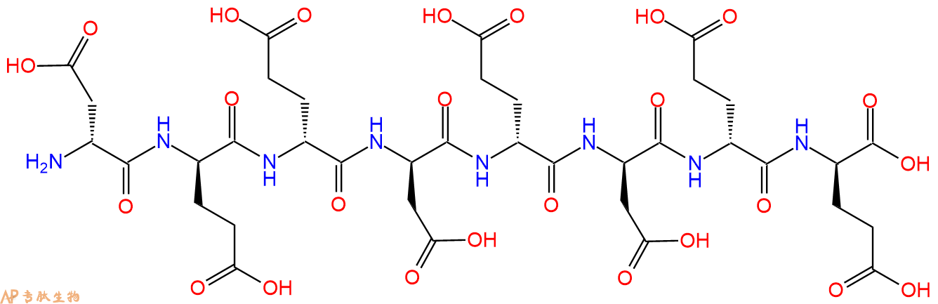 专肽生物产品H2N-DAsp-DGlu-DGlu-DAsp-DGlu-DAsp-DGlu-DGlu-COOH