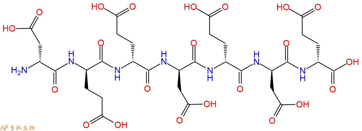 专肽生物产品H2N-DAsp-DGlu-DGlu-DAsp-DGlu-DAsp-DGlu-COOH