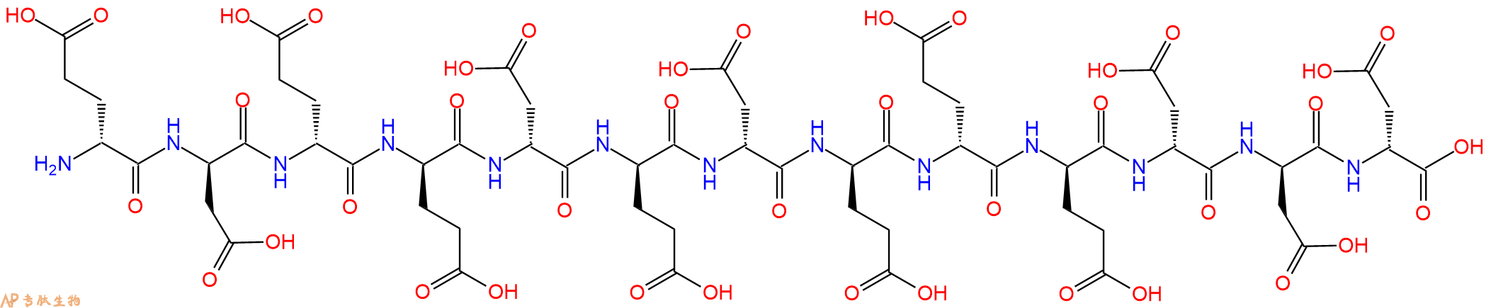专肽生物产品H2N-DGlu-DAsp-DGlu-DGlu-DAsp-DGlu-DAsp-DGlu-DGlu-D