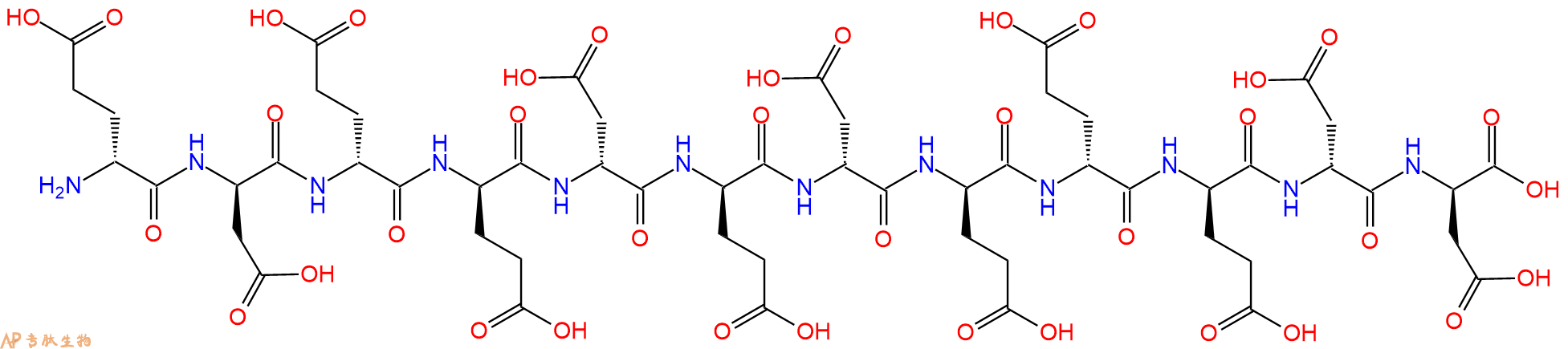 专肽生物产品H2N-DGlu-DAsp-DGlu-DGlu-DAsp-DGlu-DAsp-DGlu-DGlu-D