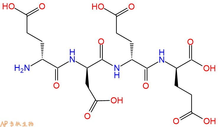 专肽生物产品H2N-DGlu-DAsp-DGlu-DGlu-COOH