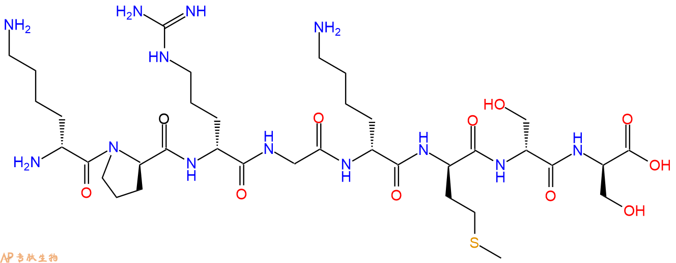 专肽生物产品H2N-DLys-DPro-DArg-Gly-DLys-DMet-DSer-DSer-COOH