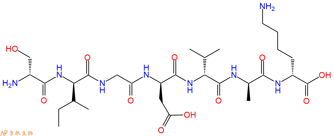 专肽生物产品H2N-DSer-DIle-Gly-DAsp-DVal-DAla-DLys-COOH