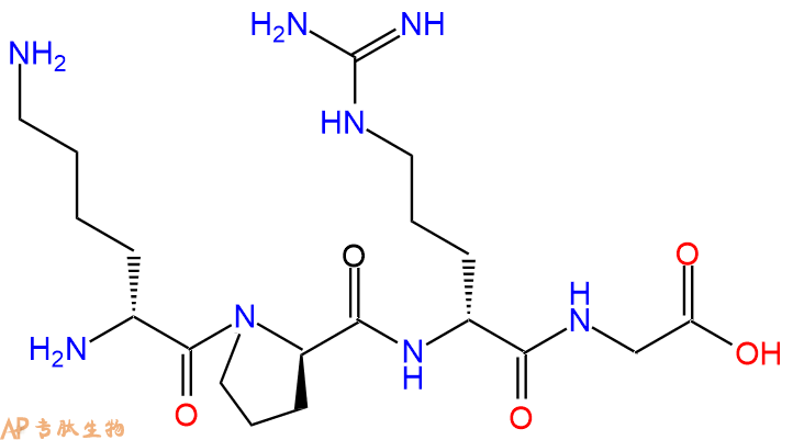 专肽生物产品H2N-DLys-DPro-DArg-Gly-COOH