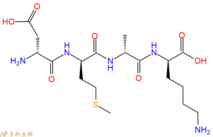 专肽生物产品H2N-DAsp-DMet-DAla-DLys-COOH