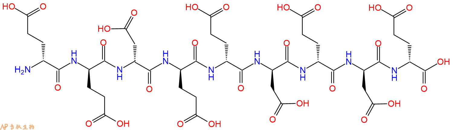 专肽生物产品H2N-DGlu-DGlu-DAsp-DGlu-DGlu-DAsp-DGlu-DAsp-DGlu-C